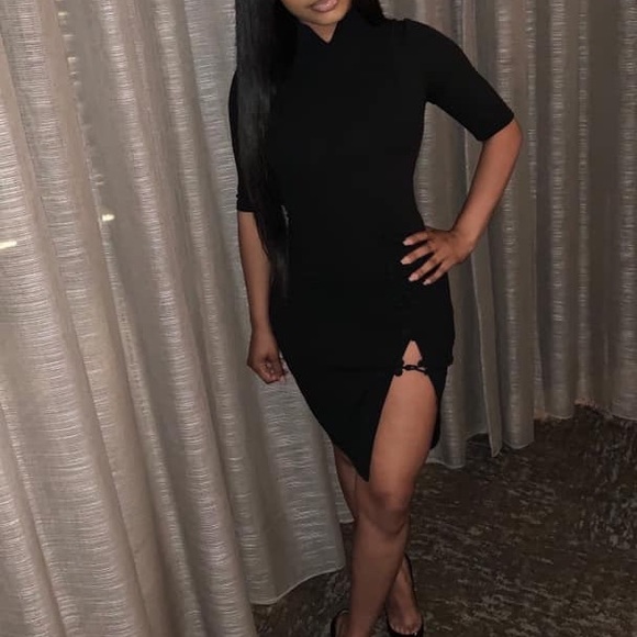 Fashion Nova Dresses & Skirts - FASHION NOVA black mini dress!